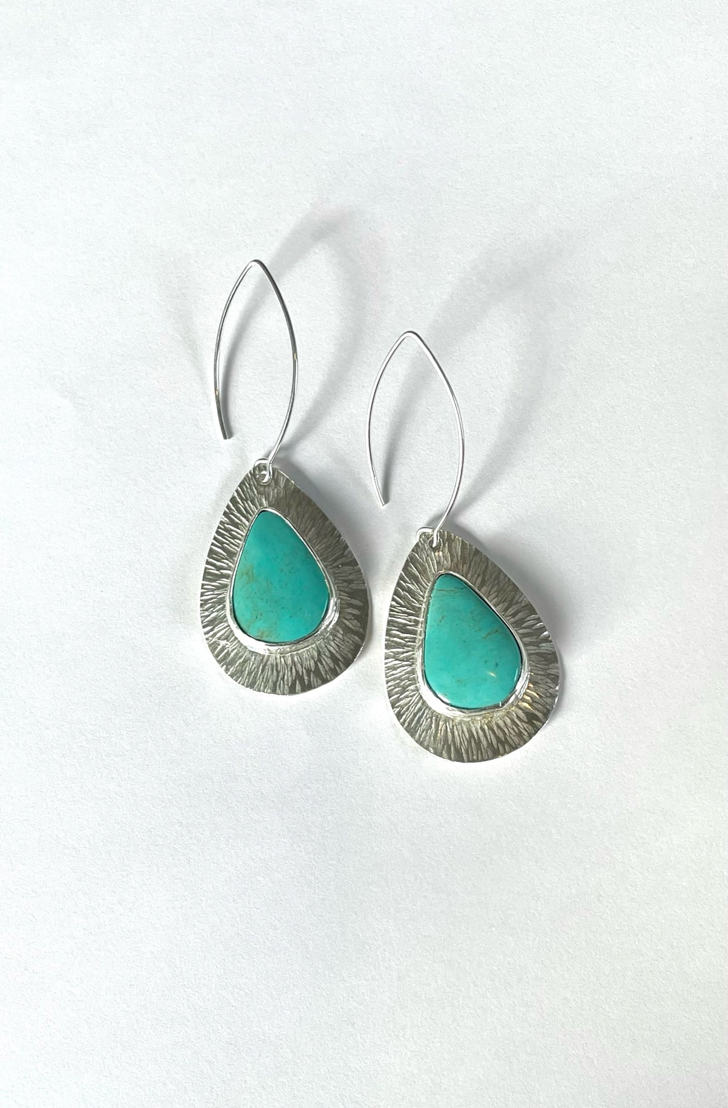 Teardrop Turquoise Earrings