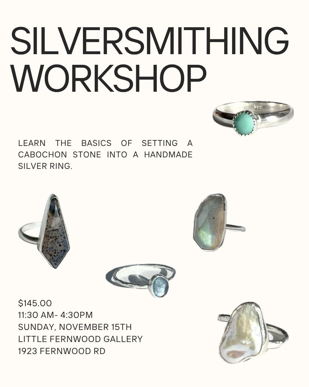 SILVERSMITHING WORKSHOP