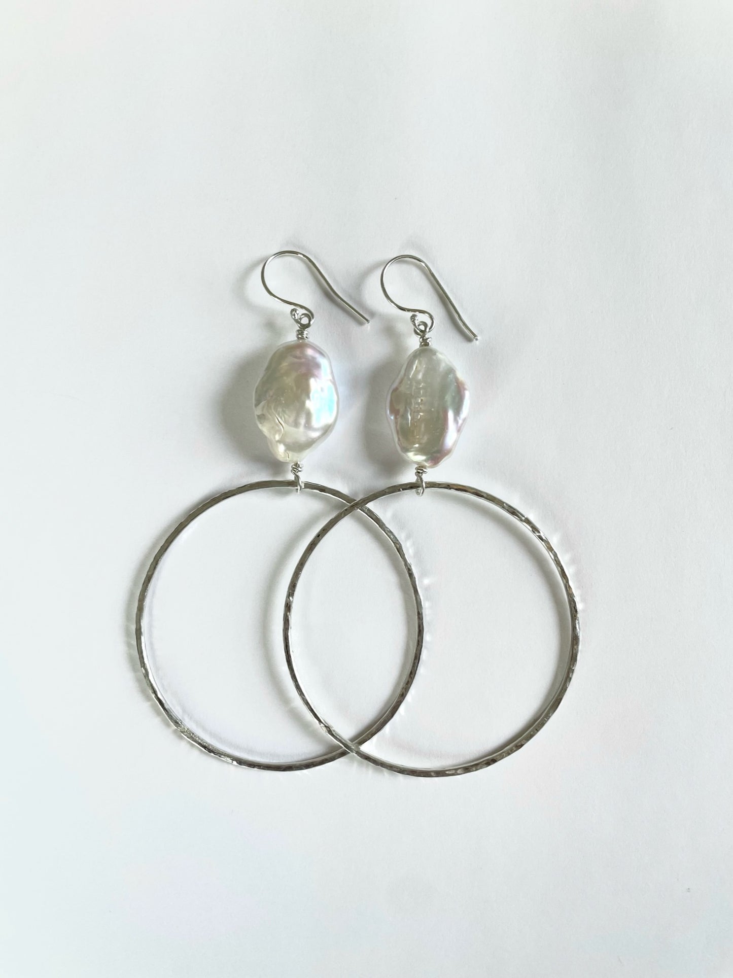 Freshwater Pearl Hoop Earrings