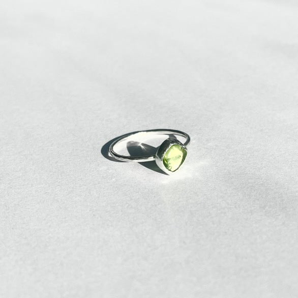 Peridot Sterling Silver Ring